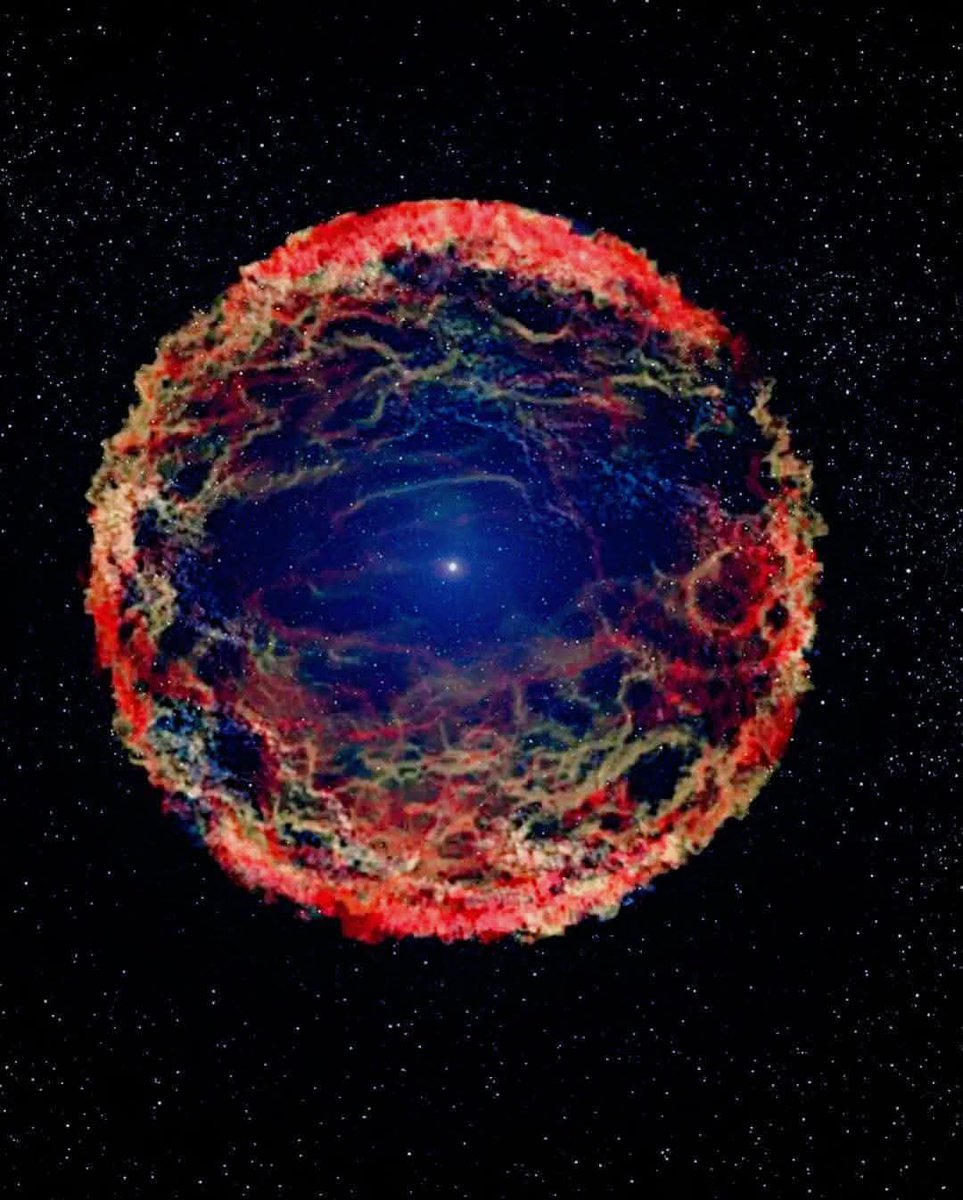 “SN 1993J” a supernova explosion in progress captured by the Hubble ST.