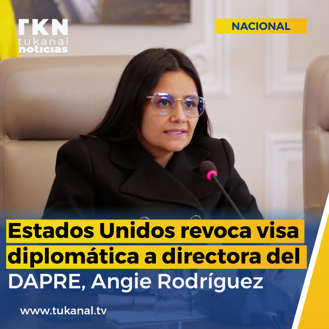 🇨🇴🇺🇸 EE. UU. revoca la visa diplomática de Angie Rodríguez, directora del DAPRE. La medida se suma a otras cancelaciones que han afectado al círculo cercano de Petro. #Diplomacia #Colombia 
facebook.com/share/p/1G1U4P…