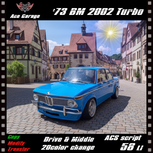axel_rozenblum's tweet photo. Ace Garageからの新作です！
[A.G] '73 BM 2002 Turbo
低速、中速のセットでカラーチェンジ可能です。
ハロウィンラキボも１０月末までやってますのでそちらもどうぞ。 https://t.co/ywdzV68I3c