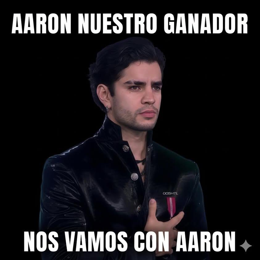 Empezamos tendencia 

AARON NUESTRO GANADOR 

NOS VAMOS CON AARON