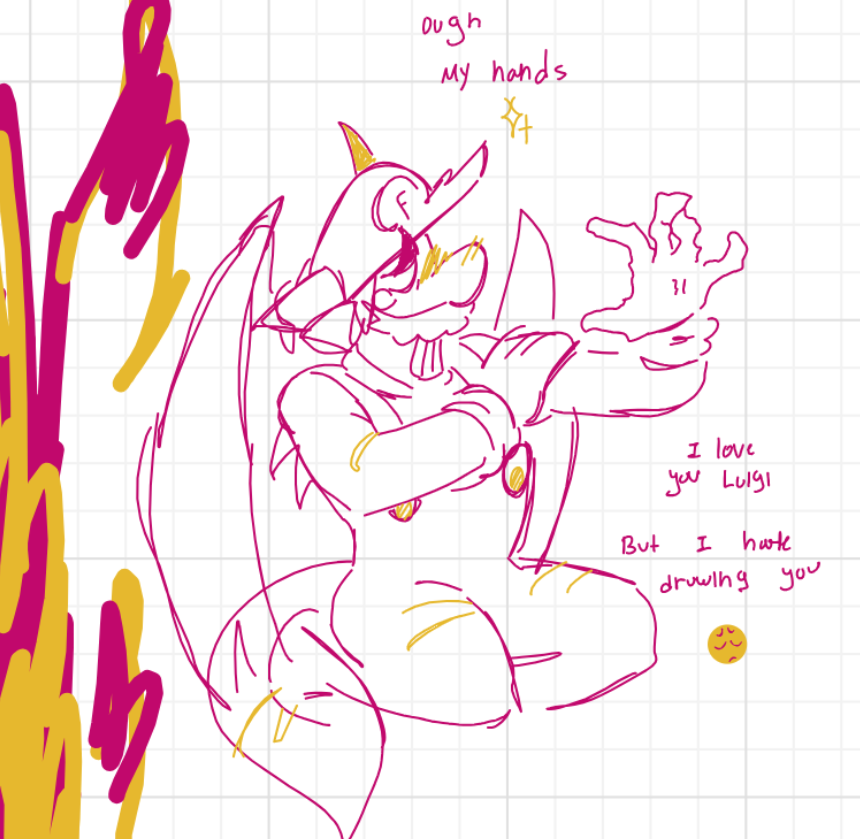 #Whiteboaddrawing #Whiteboard 
(Looks around with a huge ass frown)/j
gasp !! I made a cringey Mario sonata + other art omG