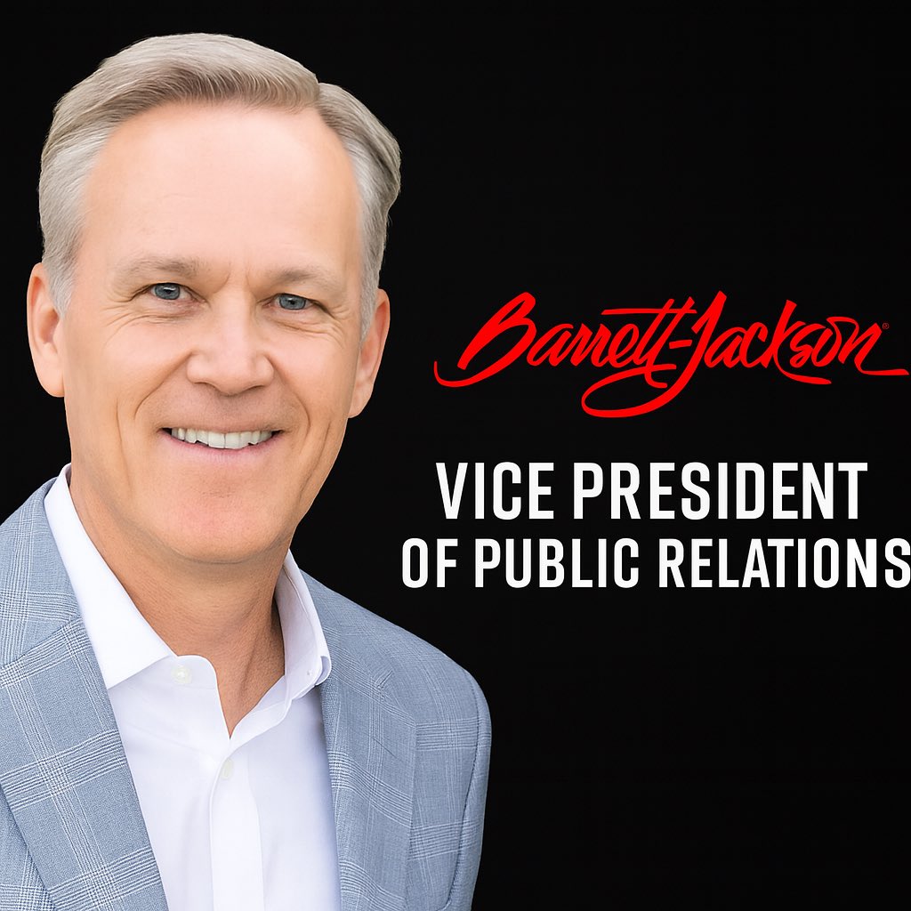 RichNairn9's tweet image. I’m excited to share that I have joined Barrett-Jackson as Vice President of Public Relations.

Grateful for the opportunity to join such a dynamic team, and thrilled to be part of such an iconic brand.

#BarrettJackson #CollectorCars #PublicRelations