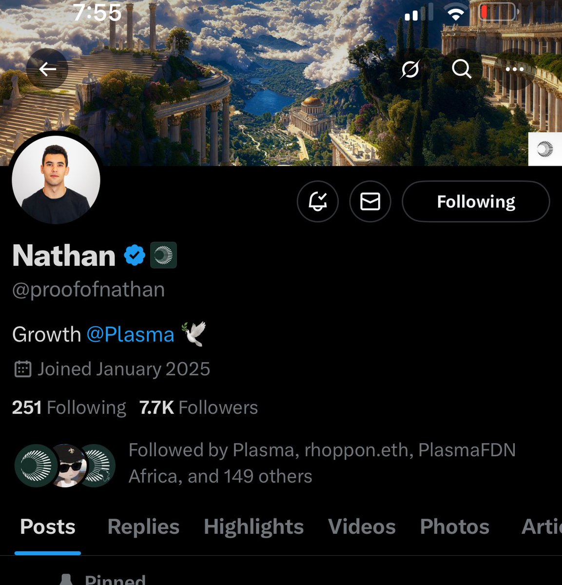 NickPlaysCrypto's tweet image. Why $P1…?
Well for starters @Plasma literally has a major major product coming out called “Plasma One”
Where did the meme come from? From @proofofnathan commenting “P1” on an @beast_ico post
It is one of the first meme coins on Plasma and the distribution is not bad at all.…