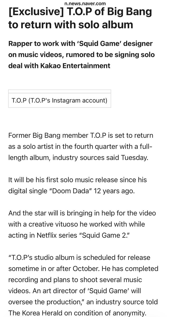 __zvtterxxtt__'s tweet photo. YOU KNOW WHO I BE?
Long Time No See…Long Time No See 😭
#TOPISBACK FOR A SOLO ALBUM? In or After October? What is the meaning of this? Will he be performing in MAMA AWARDS???? CAUSE IM SO READY 😭
AMEN ACHUUU…
#CHOISENGHYUN #TTTOP #TOP https://t.co/PEt79yuLTC