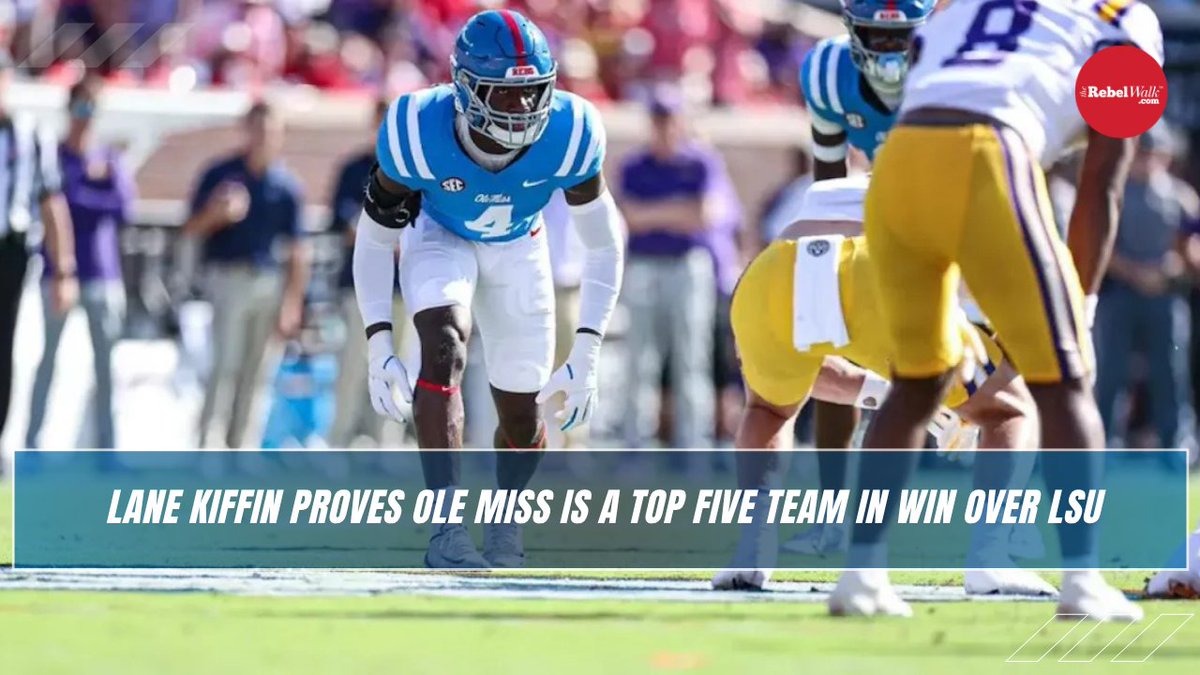 🚨Rebel Talk Podcast🚨
• Ole Miss takes down LSU
• Secondary takes major strides
• Lane Kiffin is here to stay

LINK: youtube.com/watch?v=1P_mov…