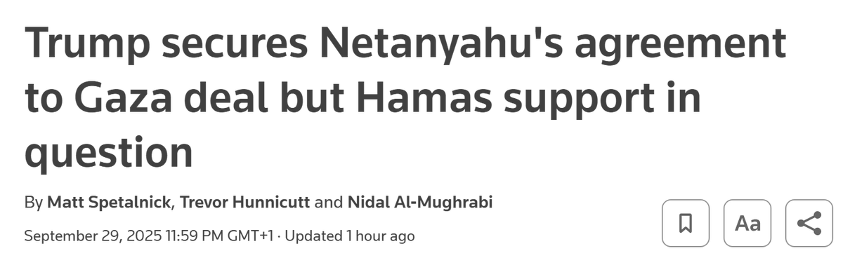 I know the script here is to commentate on the war as if Hamas simply doesn't exist but surely this is a little too blatant???