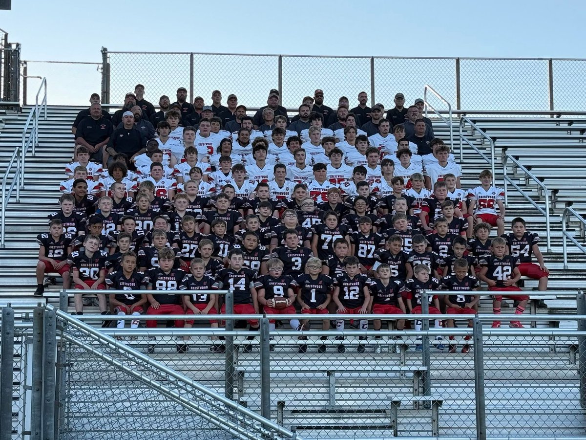 📸 One of my favorite days of the year—our annual K–12 Crestwood Football picture.

It’s more than just a photo. It’s a snapshot of tradition, pride, and the bond that ties our community together from the youngest youth players all the way to Friday nights under the lights.
