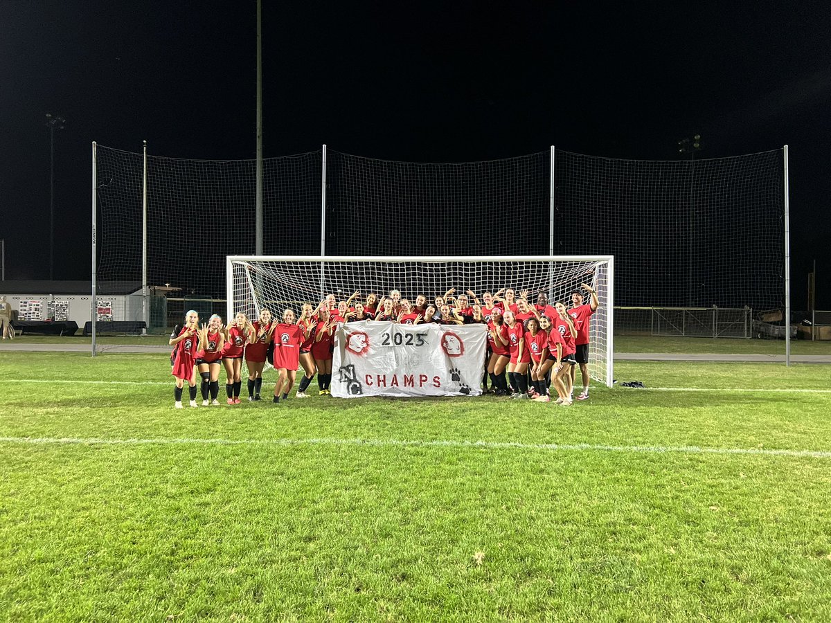 NCWSoccer's tweet photo. Fourth MIC title for your Lady Panthers! Congratulations and thank you to our seniors for four great years! https://t.co/l3pWJXj3Zp