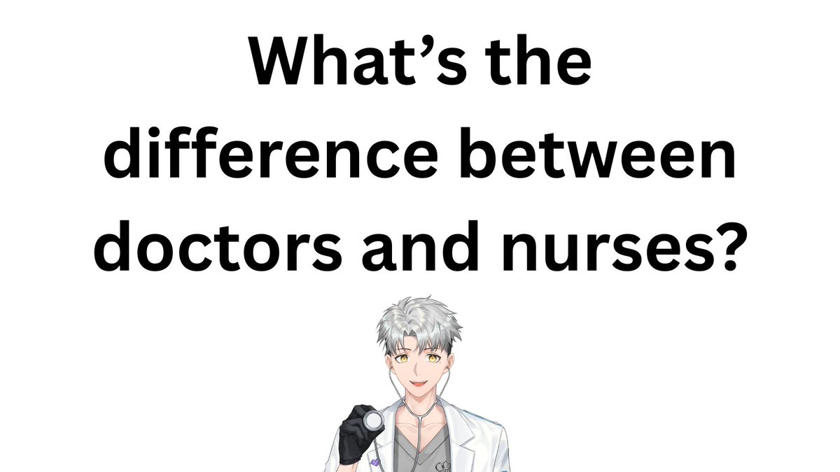 Let’s talk about doctors and nurses! 🗒️
People REALLY need to do away with the notion that nurses are “just” the people who take the doctor’s orders. We have uniquely defined roles that encompass two completely different arms of medical treatment. In fact, in a hospital setting,