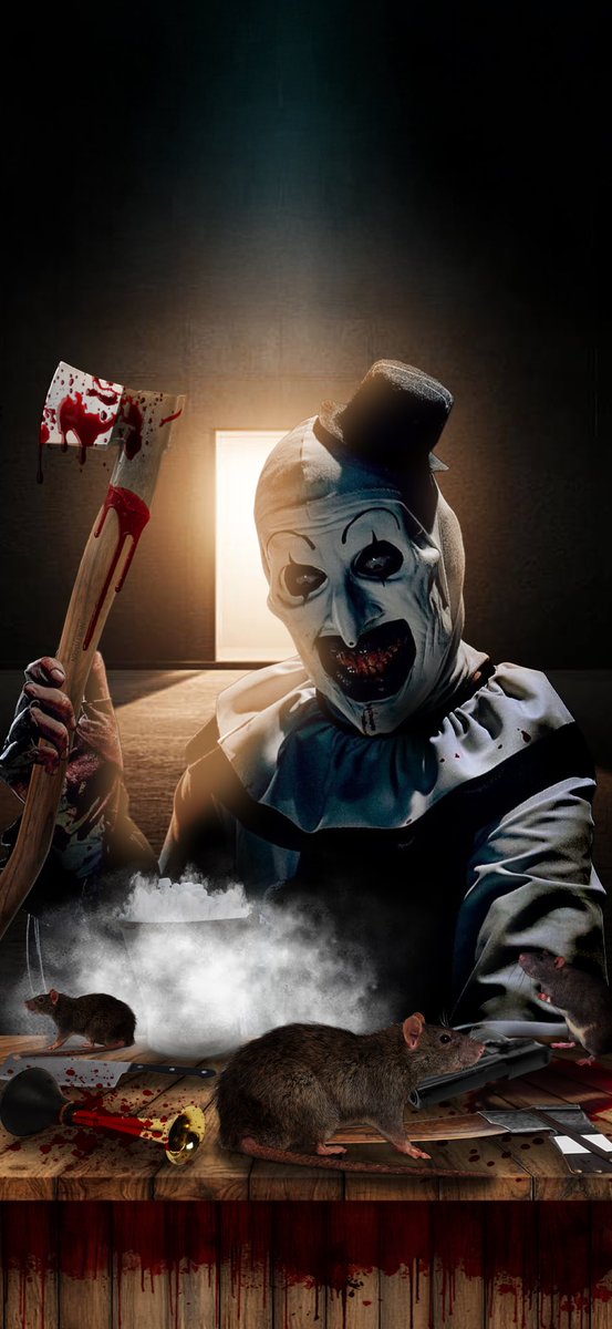 MRD2022's tweet image. Want to dance with the Terrifier?!

Art The Clown custom iPhone Wallpaper design.

#TERRIFIER #arttheclown #Graphicsdesign #Textless #Poster #PostersoftheWeek #SpookySeason #HalloweenVibes #Halloween2025 #Design