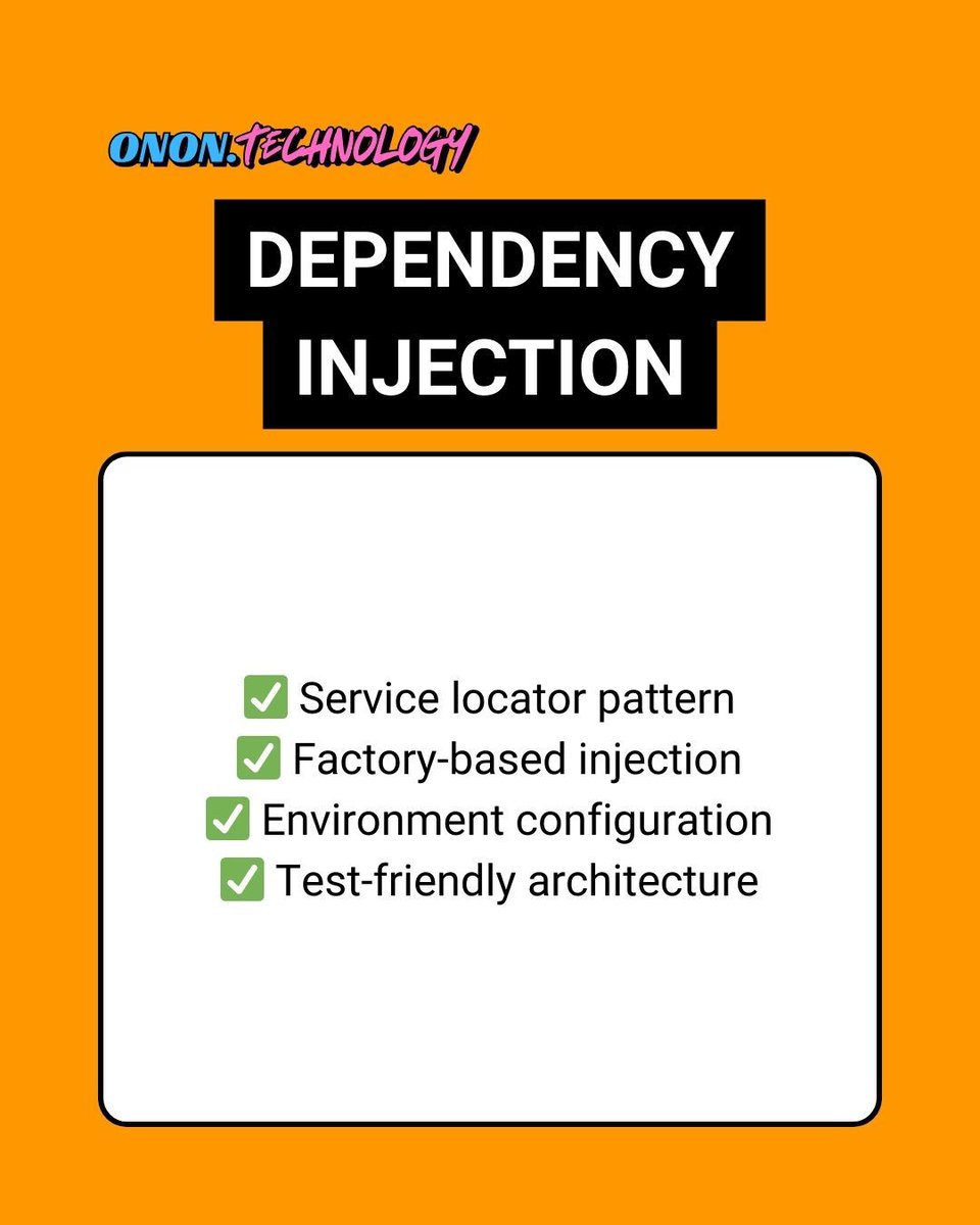 onon_technology's tweet image. 🏗️ Flutter Architecture Patterns:
✨ Clean Architecture layers
✨ MVVM implementation
✨ Dependency injection
✨ Feature-based organization
✨ Separation of concerns
📱 WhatsApp: +852 9332 3868
🔗 onon.technology/blog
#FlutterArchitecture #CleanCode