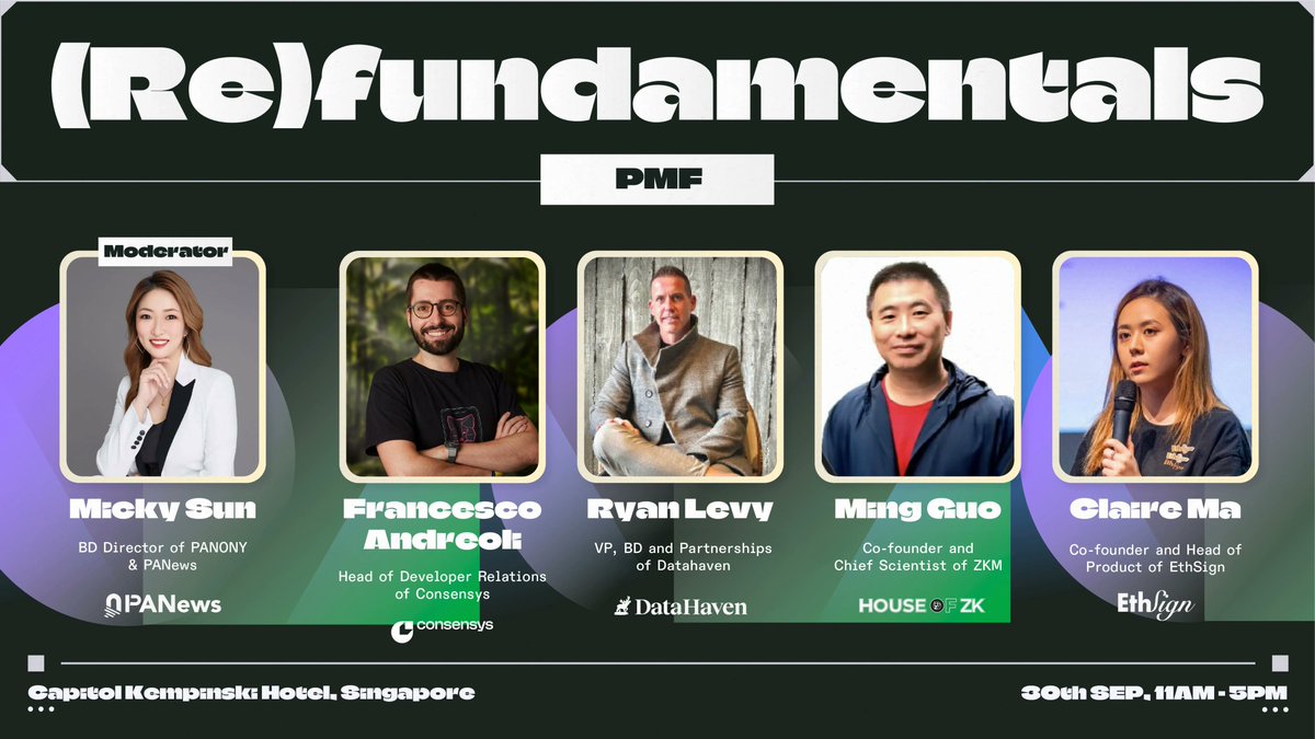 DataHaven ๐ซ (@datahaven_xyz) on Twitter photo It's time for <a href="/alt_layer/">AltLayer</a>โs (Re)Fundamentals!
Catch <a href="/RyanJLevy/">ryno ๐พ ๐ซ</a> on stage today at as he shares unfiltered insights on Product-Market Fit with <a href="/micky94711/">Micky</a> (<a href="/PANewsCN/">PANews</a>), <a href="/francescoswiss/">Francesco Andreoli แตแต</a> (<a href="/Consensys/">Consensys.eth</a> & <a href="/MetaMask/">MetaMask.eth ๐ฆ</a>), <a href="/DacEconomy/">DAC Economy</a> (<a href="/ProjectZKM/">ZKM</a>), <a href="/ClaireMa12/">clairemxd.eth the "product" turtle</a> (<a href="/ethsign/">Sign</a>).
๐Capitol Kempinski It's time for <a href="/alt_layer/">AltLayer</a>โs (Re)Fundamentals!
Catch <a href="/RyanJLevy/">ryno ๐พ ๐ซ</a> on stage today at as he shares unfiltered insights on Product-Market Fit with <a href="/micky94711/">Micky</a> (<a href="/PANewsCN/">PANews</a>), <a href="/francescoswiss/">Francesco Andreoli แตแต</a> (<a href="/Consensys/">Consensys.eth</a> & <a href="/MetaMask/">MetaMask.eth ๐ฆ</a>), <a href="/DacEconomy/">DAC Economy</a> (<a href="/ProjectZKM/">ZKM</a>), <a href="/ClaireMa12/">clairemxd.eth the "product" turtle</a> (<a href="/ethsign/">Sign</a>).
๐Capitol Kempinski