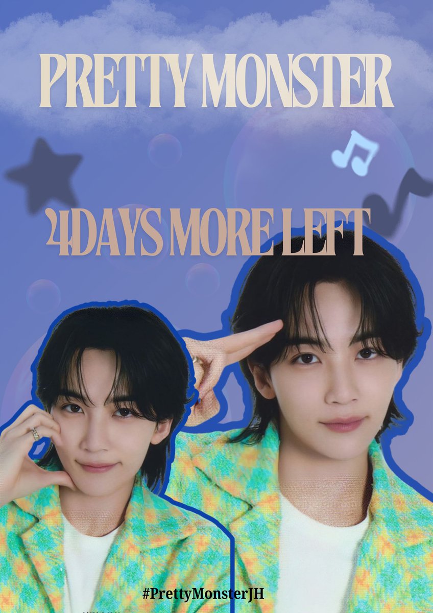 𓍼 ᴘʀᴇᴛᴛʏ ᴍᴏɴꜱᴛᴇʀ 𓍼 

𝕐𝕖𝕠𝕣𝕦𝕓𝕦𝕟, 𝕒𝕟𝕪𝕖𝕠𝕟𝕘𝕙𝕒𝕤𝕖𝕪𝕠 !
It’s Day 4 before #prettymonsterJH 

Hope everyone is doing well, take care of yourselves, we're gonna spend so much time this Saturday 🫧