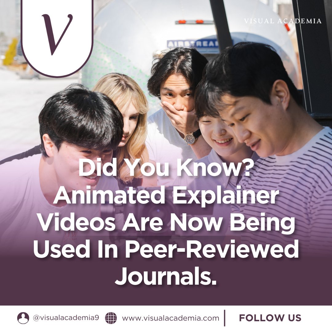 EUSciComm's tweet image. Did you know? Animated explainer videos are now featured in peer-reviewed journals.

A powerful way to make research clearer, more engaging &amp;amp; easier to share.

Start your project at visual-academia.com

#ResearchCommunication #AcademicImpact #VisualLearning