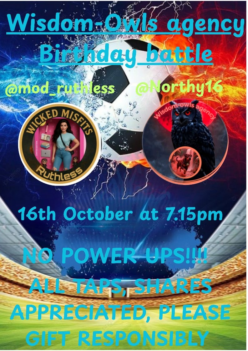 ttvrnorthy's tweet image. tiktok.com/@northy16?_t=Z… 

I have a birthday battle on 16th October on tiktok any support is appreciated