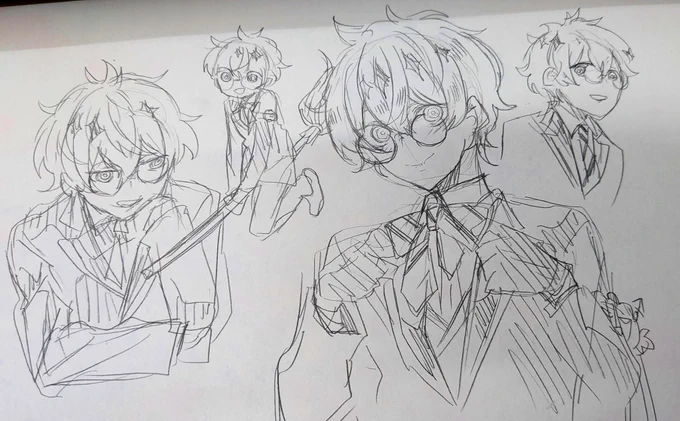 🎃くんアレンジで制服着てくれないかなー落書き
ネクタイはリボンタイプでも可愛いよね👔 