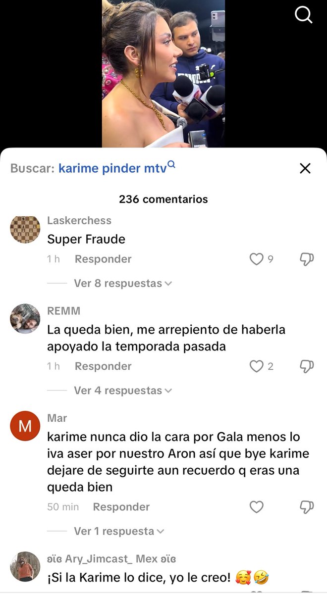 las fans de un influencer como aaron mercury quieren ningunear a karime con su experiencia en realities de años? ella tenía 8M de seguidores contra mario y no ganó, mejor váyanse a seguirle recaudando dinero

#LaCasaDeLosFamososMx #LaCasaDeLosFamososMx3 #LaCasaDeLosFamososMéxico