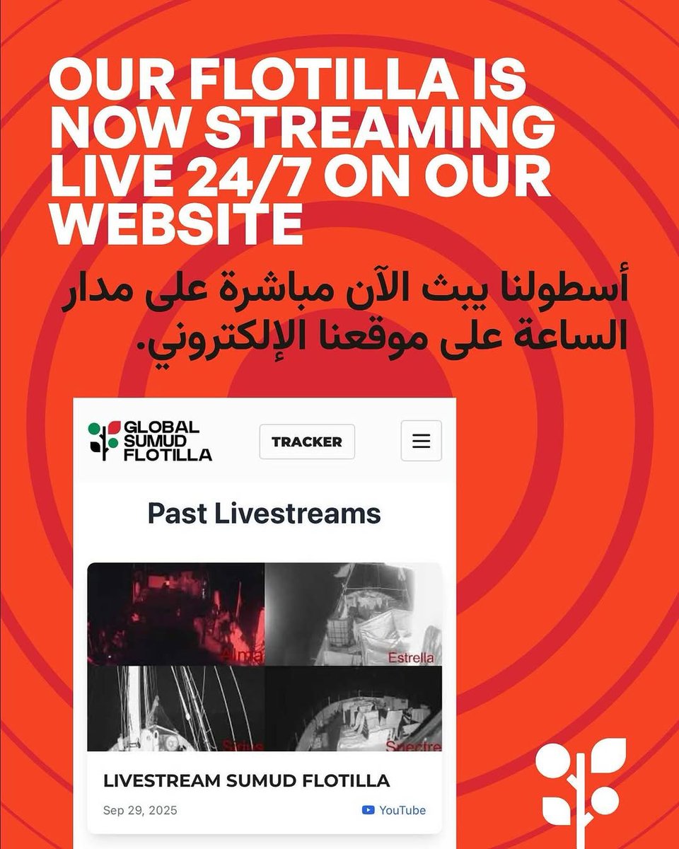 As global sumud flotilla approach the high risk ‘orange zone’. Keep your eyes on global sumud flotilla