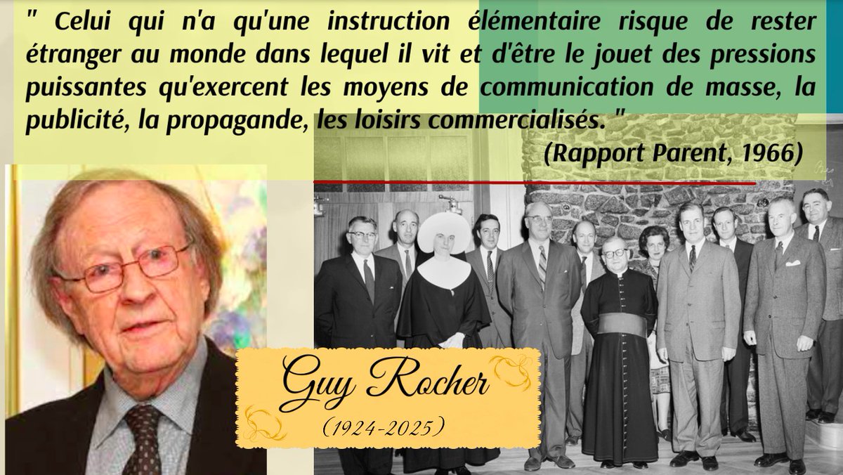 J -3 avant l'Hommage national rendu au sociologue du Québec, Guy Rocher  :

#InMemoriam     #Québec