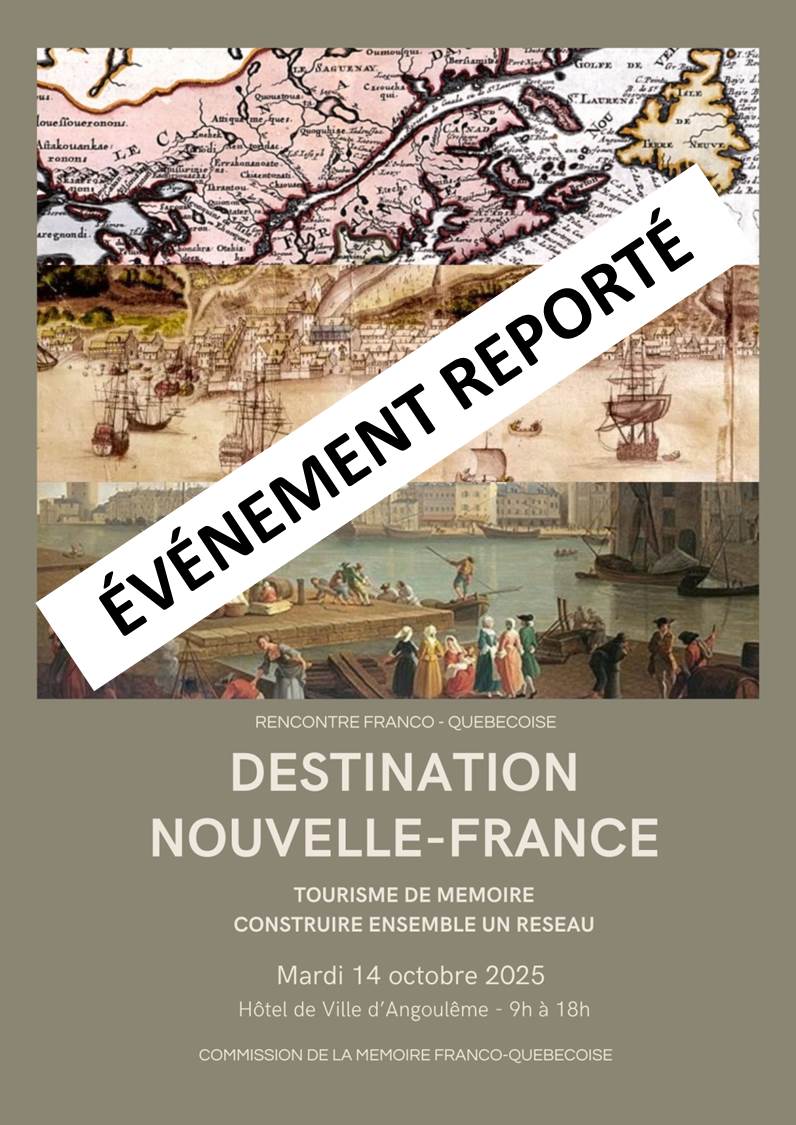 MemoireFrQc's tweet photo. Destination Nouvelle-France, construire ensemble un réseau : une rencontre à Angoulême (Charente, France) - ÉVÉNEMENT REPORTÉ
Lire plus : https://t.co/5AXtjs64dK https://t.co/jtwKt4wqce