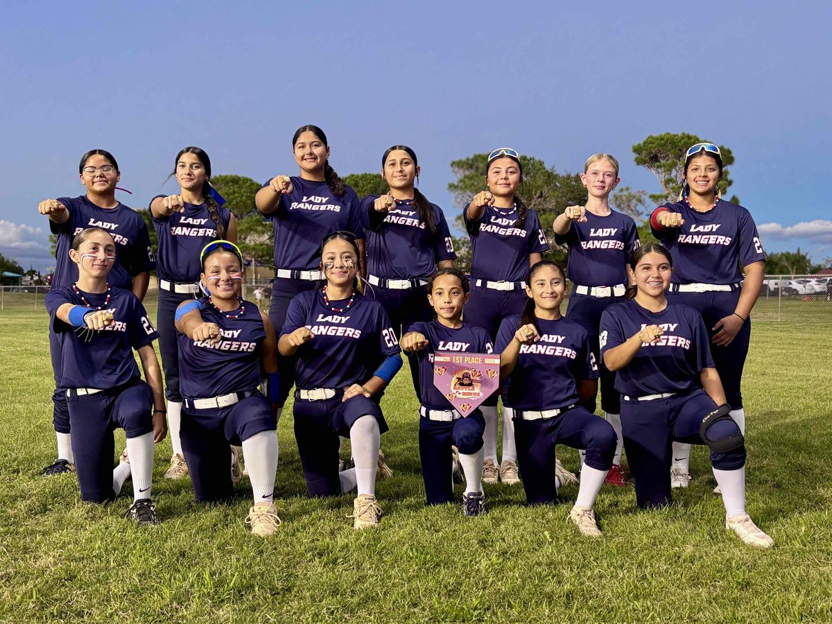 TXLadyRangers's tweet photo. We're so very proud of our Lady Rangers for winning the 14u division @USSSAFastpitch Battle for the Rings Tourney in Las Cruces! It was our second tourney of the season and the girls stepped it up! Keep working hard ladies! 🏆🥎❤️ https://t.co/T5qdMVUmRA