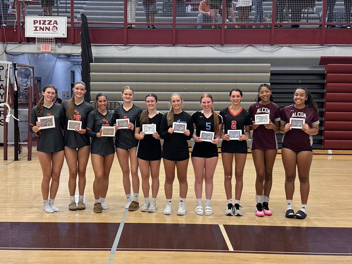 WBGovsVB's tweet photo. The Lady Govs are the Blount County Champions!! Congratulations to Ella Reed, Eliza Hicks, and Katelyn Husband for being named All-Tournament team and Peyton Correll for being named MVP!! Go Govs!! https://t.co/bhqt1EWhCo
