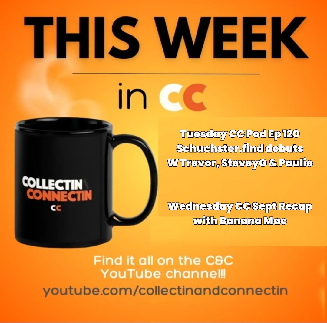 This week's <a href="/collctn_connctn/">Collectin & Connectin</a> Lineup!
Tune in to all of our archived content here: ☕️🏀🏈⚾️
youtube.com/@collectinandc…