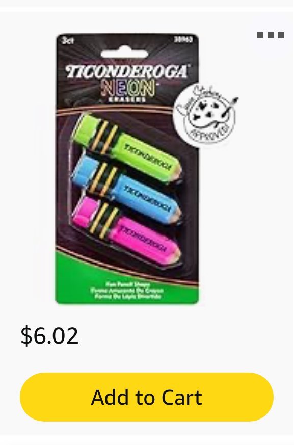 teaching_little's tweet image. Pencil erasers!✏️ 

Share please? 🩷✨ 

amazon.com/hz/wishlist/ls… 

#ClearTheLists2025
