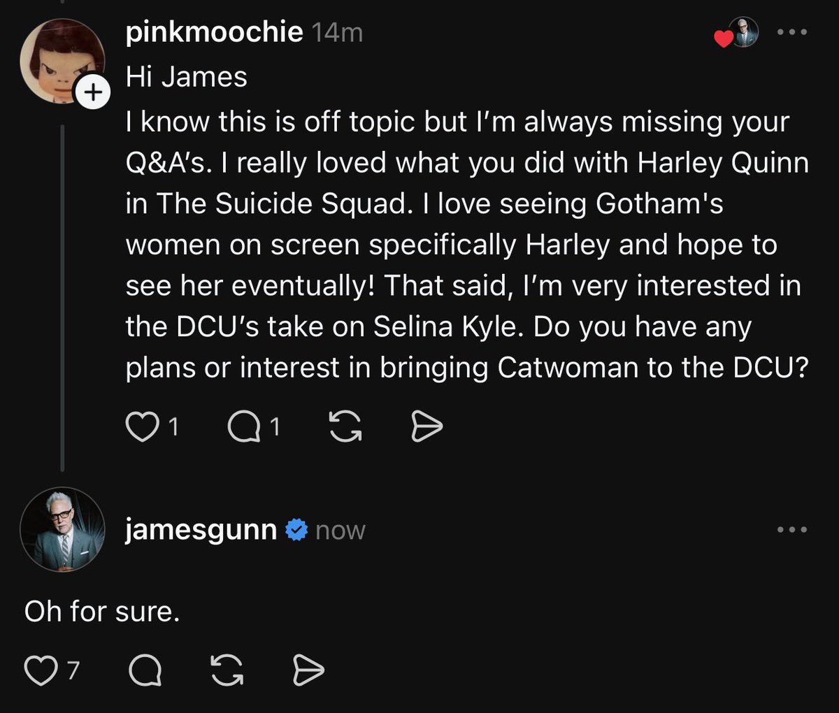 DCdaily's tweet photo. James Gunn is looking to bring Catwoman into the DCU. https://t.co/HoGXTXUExc