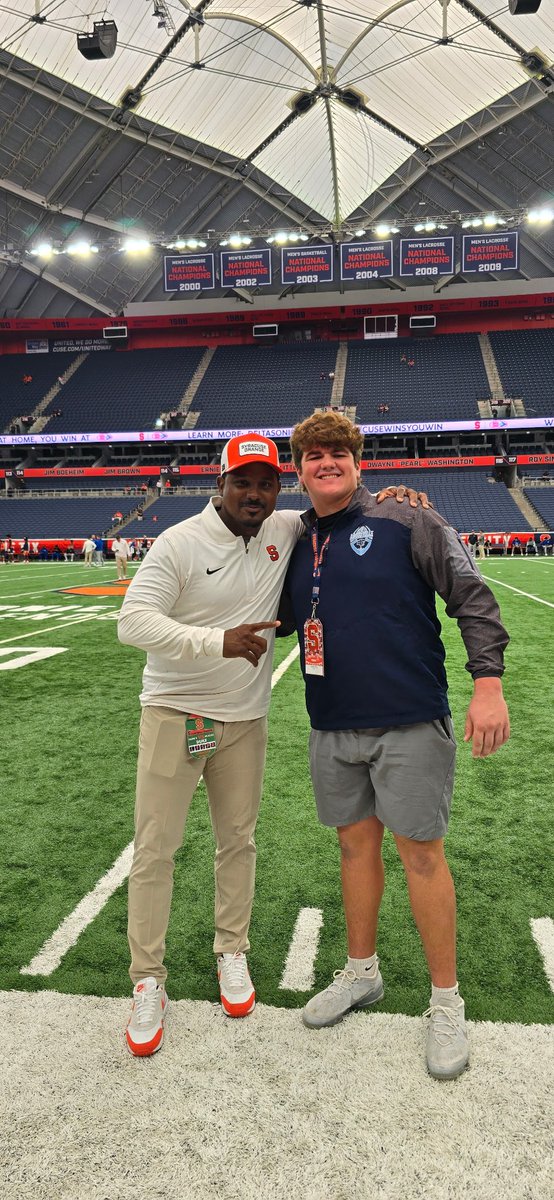 Had a great time at Syracuse this past weekend! Thanks for the invite <a href="/CoachWatkCUSE/">Charles Watkins</a> Cant wait to come back and see the Orange again! <a href="/drwilliams131/">Dale Williams</a> <a href="/CKappas/">Coach Chris Kappas</a> <a href="/LouisvilleLepFB/">Louisville Leopards Football</a>