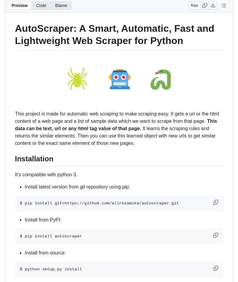 tom_doerr's tweet image. automates extracting data from web pages using example content