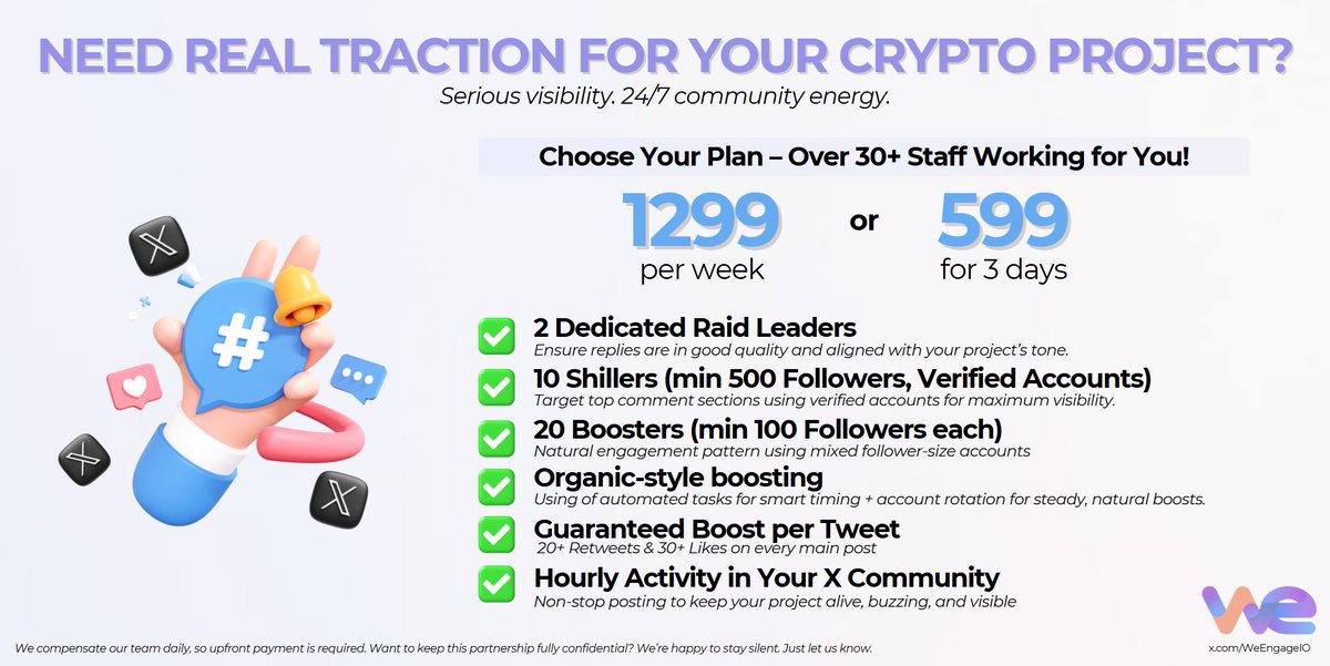 We Engage: SMM Services tweet media