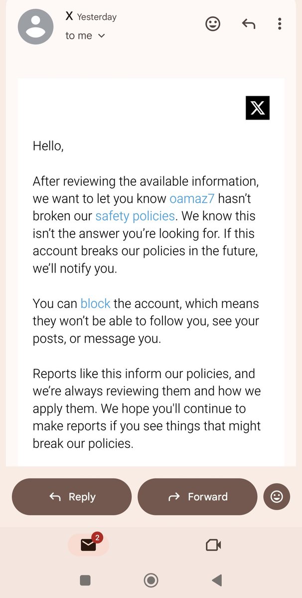 ليه يا إكس؟ وش أوضح من كذا عنصرية وتحريض؟
الله يرحم أيام تويتر يوم منعوه من البث. حلوا الموضوع فضلًا وعدلًا، ولا احتمال تجي حملة حذف X

<a href="/X/">X</a> 
<a href="/elonmusk/">Elon Musk</a>