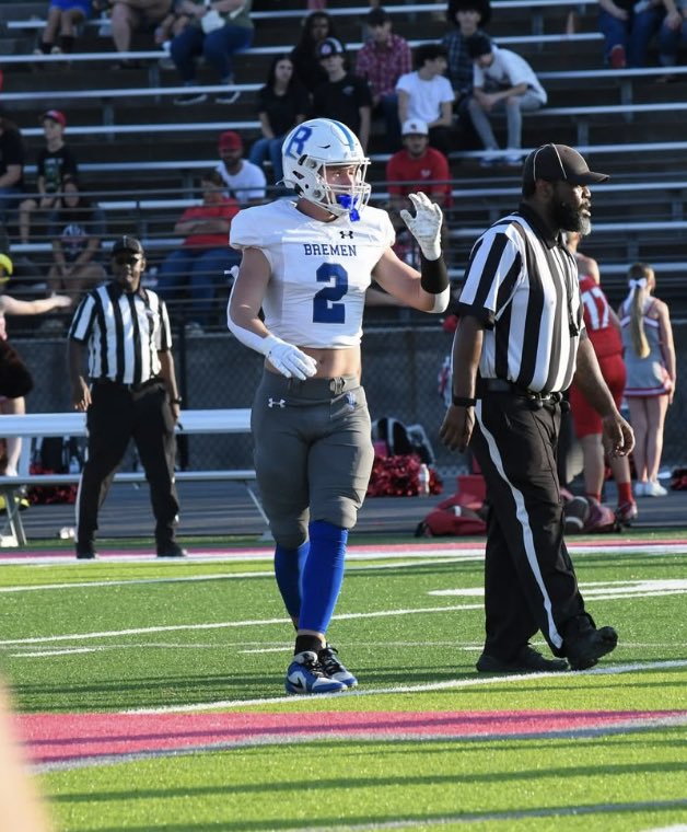 🏈POS:SS/TE
🧍🏻‍♂️HT:6,3
⚖️WT:195lbs
🏃40:4.7
🎓:2027
📱Phone:470-656-0888
📚Bremen Highschool 
🎥: hudl.com/profile/219685…
<a href="/makai_terry/">Coach Makai Terry</a> <a href="/Thomas_Coach1/">Coach.Thomas</a> <a href="/GATABHSdevils/">Bremen Football</a> <a href="/NwGaFootball/">NwGa Football</a> <a href="/RecruitGeorgia/">Recruit Georgia</a> <a href="/BlandenCoach/">Will Blanden</a>