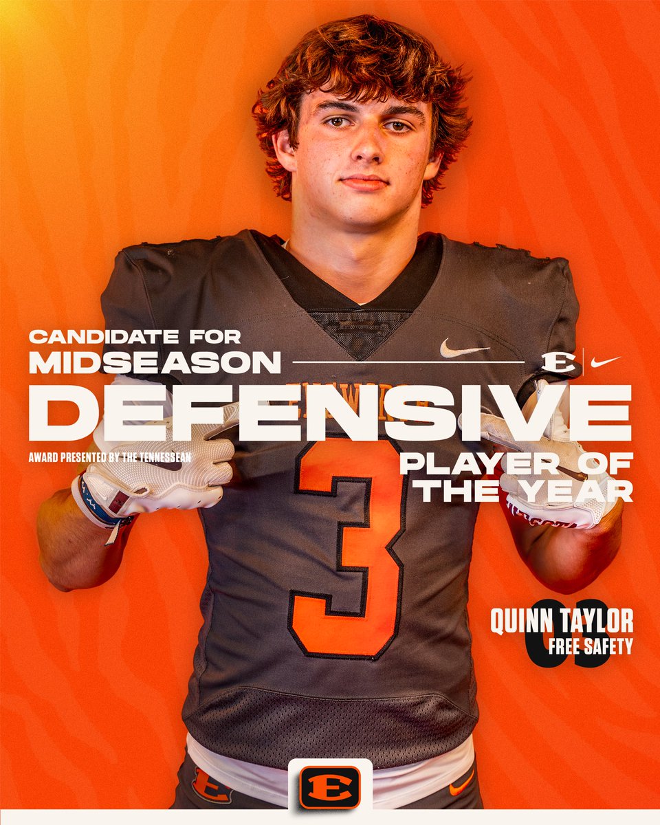 EnsworthFB's tweet image. Quinn Taylor is up for Midseason Defensive Player of the Year || Go vote now!! || Link attached below ⬇️⬇️⬇️