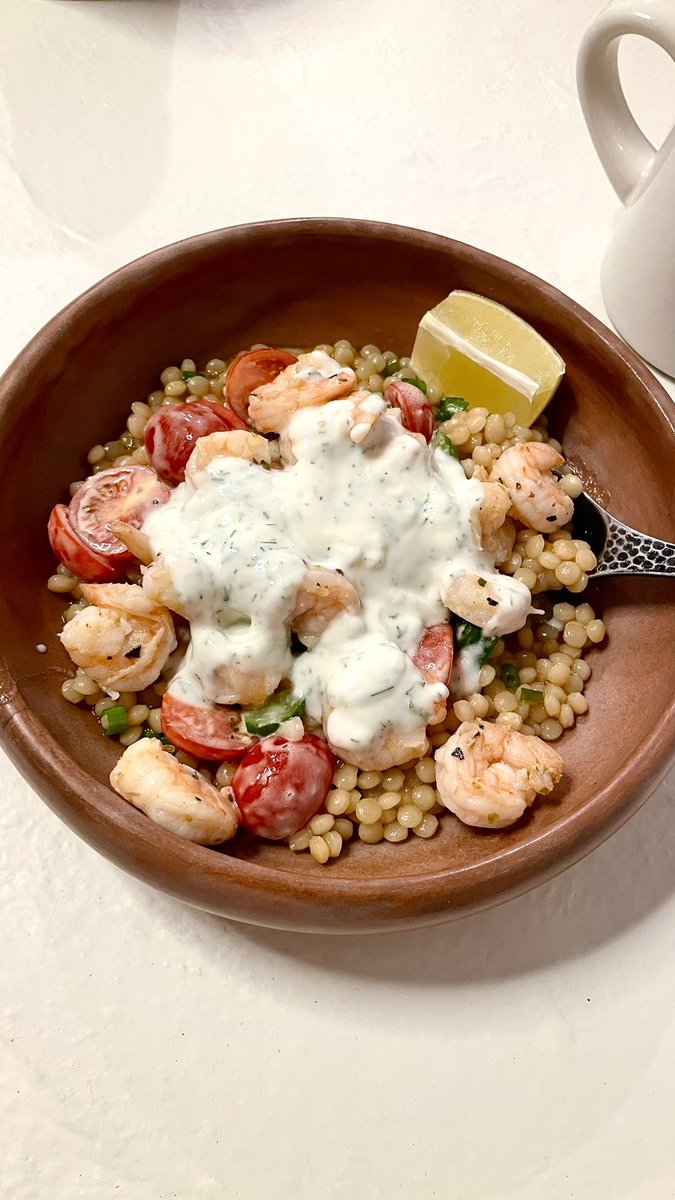 I made shrimp couscous tonight