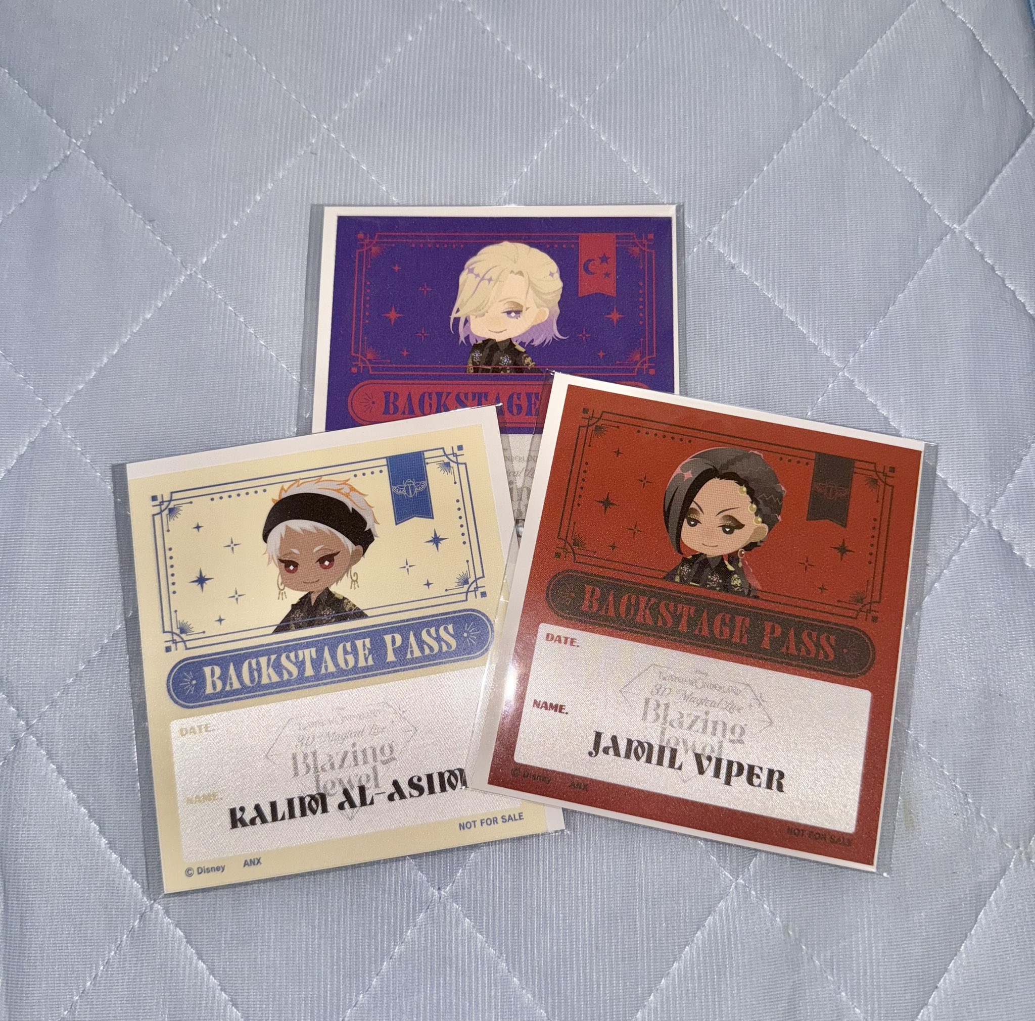 物語フェス 会場購入特典 バックステージパス風ステッカー 全10種セット 物語フェス 会場購入特典 バックステージパス風ステッカー 全10