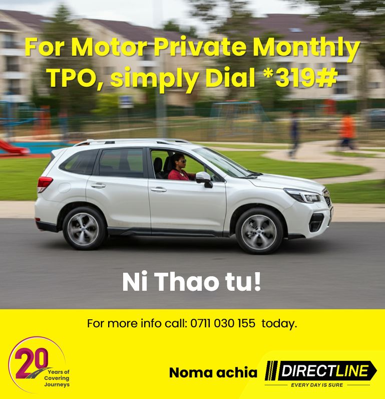 Caption
September might be ending, but your cover shouldn't! Kick-start October the smart way, get your motor private TPO in seconds.
Simply dial *319# ni THAO TU!
#BimaTap #carinsurance #motorprivate #DirectlineAssurance