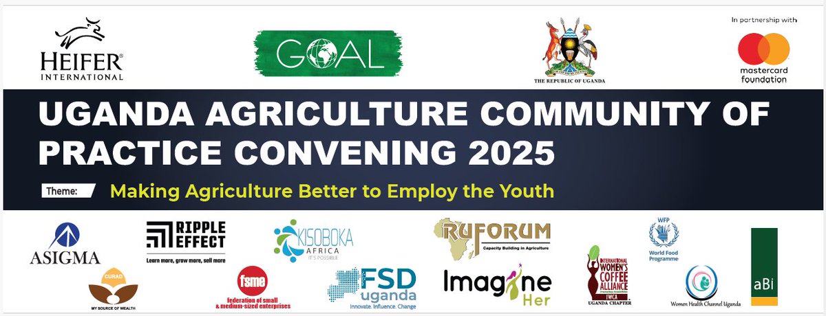 The #AgCoPUG2025 convening is underway! 

Mastercard Foundation’s Tom Aredo reaffirmed the #YoungAfricaWorks goal of 4.3M youth jobs in agriculture &amp; the power of partnerships to make it happen.

#YouthInAgricUG #MastercardFoundation