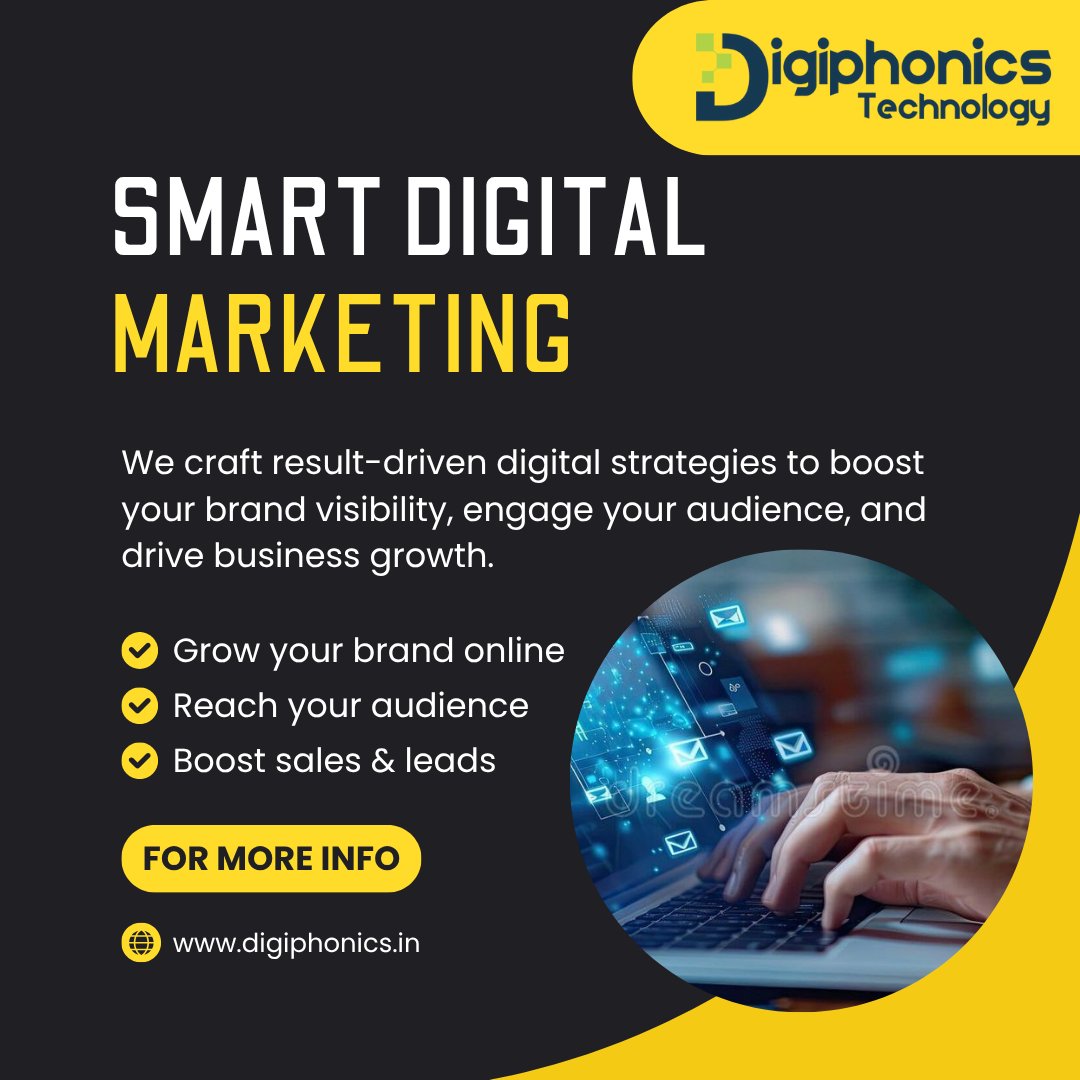 digiphonics23's tweet image. Boost your brand, reach your audience, and grow your business with smart digital strategies.

#DigitalMarketing #BrandGrowth #OnlineMarketing #LeadGeneration #BusinessBoost
