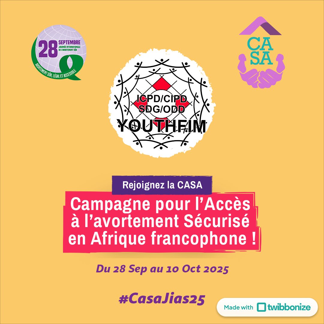 ✊ Nos droits n’ont pas de contexte : chaque femme doit accéder à un avortement sécurisé, partout &amp; en tout temps.
Rejoignez la campagne #CASA2025 !
👉 centre-odas.org/campagne-casa-…

#AvortementSécuriséAfrique
#DroitDesFemmes #francophonie