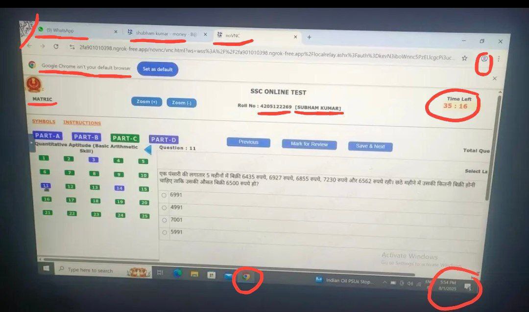 Agentx1221's tweet photo. #ssc_chairman_jwab_do
I am exposing SSC here see remote access proofs same questions matched in ans key ... Clearly paper was accessed through remote access... Ese naa jaane kitne cases honge ... We need transparency #ssc_chairman_jwab_do
#sschorhai
#cji
#ssc_job_chor
#ssccgl https://t.co/ODaWhWLd68