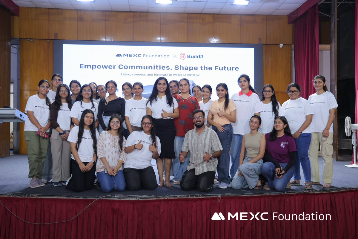 MEXC_SouthAsia's tweet image. #MEXCFoundation brought blockchain education &amp;amp; empowerment to #IGDTUW with @Build3DAO 🚀

From impactful talks 🎤 to sharing exclusive merch 🎁, #MEXCFoundation is proud to support education &amp;amp; inclusion for the next generation of women leaders. 💡

#MEXCEventRocks