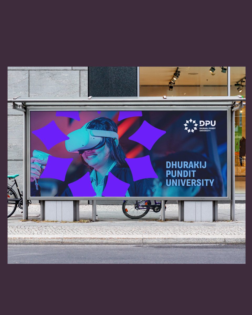 farmgroup's tweet photo. We’ve worked with the management team at DPU to redesign their identity system — a rebrand shaped by the defining idea of “Potentialigence.” At the heart of the new identity is a refined brandmark: the nine gems of Nopparat surrounding Phra Sittithada. #DPU #Farmgroup https://t.co/RjBZppvEtp