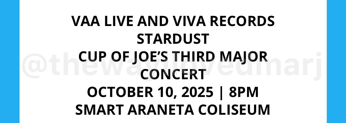 eigralitxyz's tweet photo. WTS | LFB PH

CUP OF JOE STARDUST THE CONCERT DAY 1 | OCT 10

- (1) GEN AD TICKET / COJ GA TIX
- 1,650
- Can transact in personal fb
- e-tix only 
- rfs: will get desired seat (LB)

#COJ #COJStardust #COJStardustTheConcert #CupOfJoeStardust https://t.co/J70TBCKc9L
