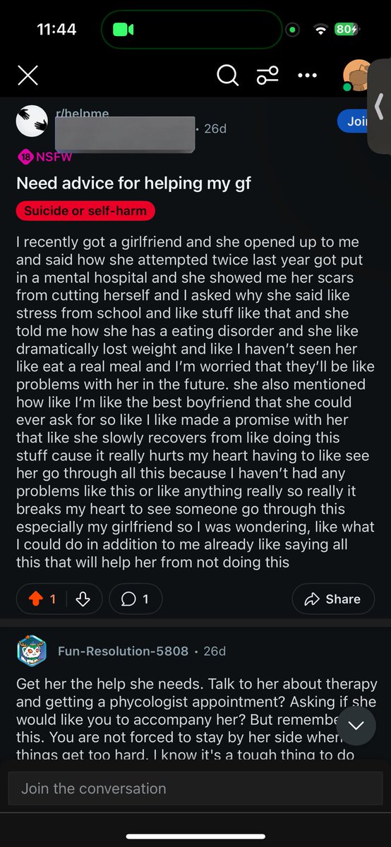 I stalked my boyfriends Reddit account and he posted this