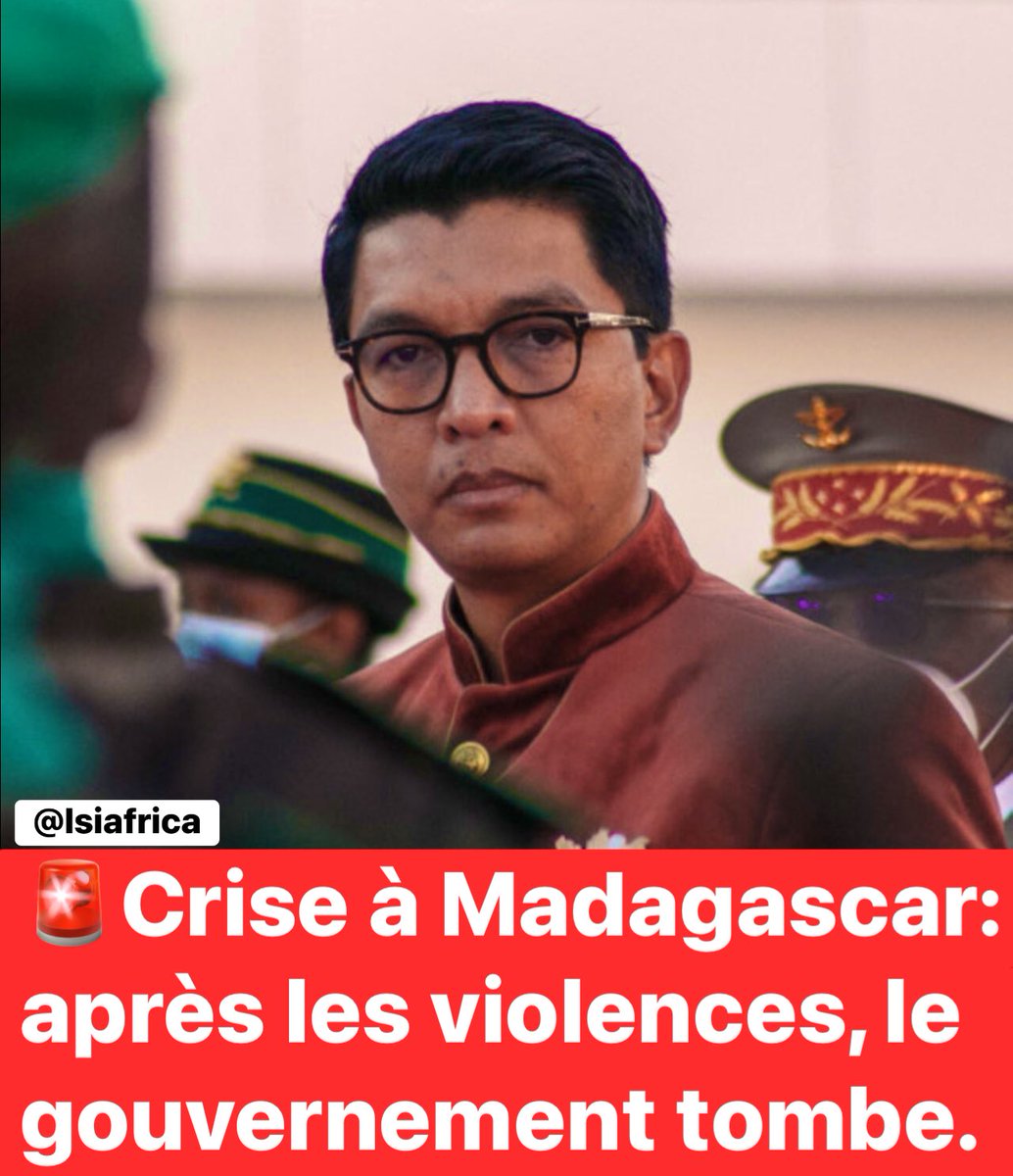 🚨Madagascar : 22 morts dans les manifestations, Rajoelina limoge tout son gouvernement lsi-africa.com/fr/actualite-a…