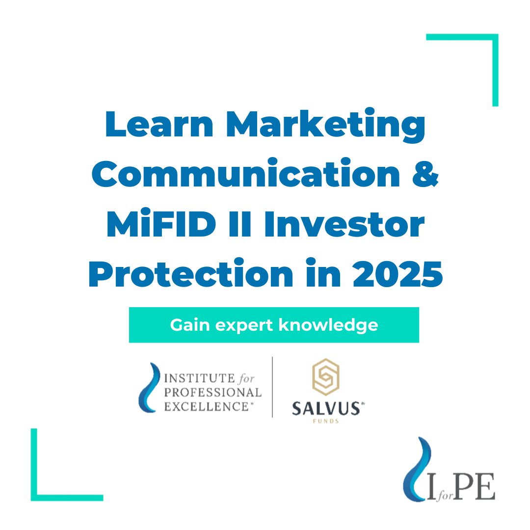 InstituteforPE's tweet image. Course Alert!
Learn Marketing Communication & MiFID II Investor Protection in 2025
- Practical sales scripts & compliant marketing communication
- Covers investor protection, ESMA & CySEC rules
- For CIF, CASP & financial services professionals
#MiFIDII # CIF # CASP