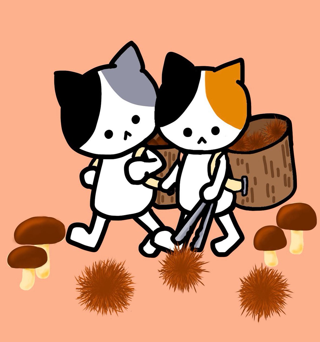 NextNEU's tweet photo. 栗ひろい
秋…いろんなものがおいしい季節ですね🤤

#猫好きさんと繫がりたい #ねこ
 #猫 https://t.co/necCO0eZ4l