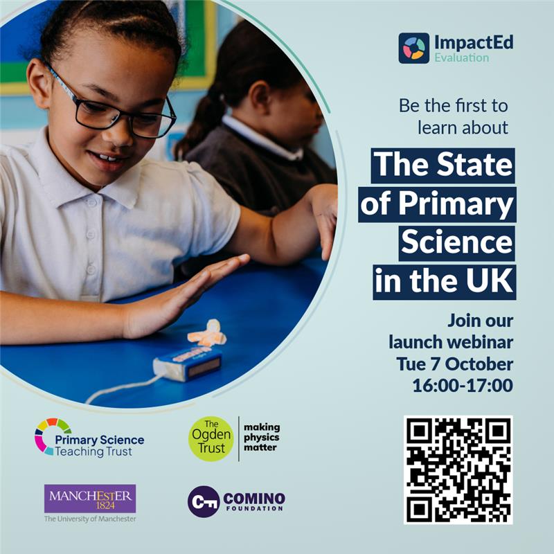 One week until our launch webinar on Tuesday 7 October, 4 - 5 PM (GMT). Join for an overview of the key findings and recommendations for primary science education.

👉 Sign up here: pstt.beaconforms.com/form/843b8fff

Everyone who registers will receive a copy of the full report. 📑